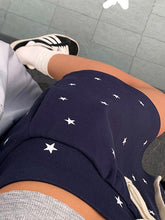 Minifalda con estampado de estrellas y cordón ajustable